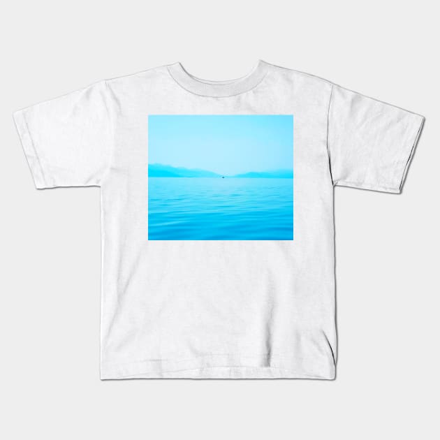 Boat in the Distance Kids T-Shirt by Kate-P-